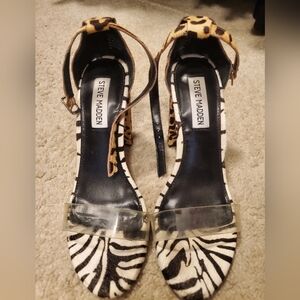 Steve Madden Zebra Print Women's Heels